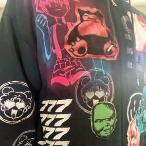 anime custom made hoodie